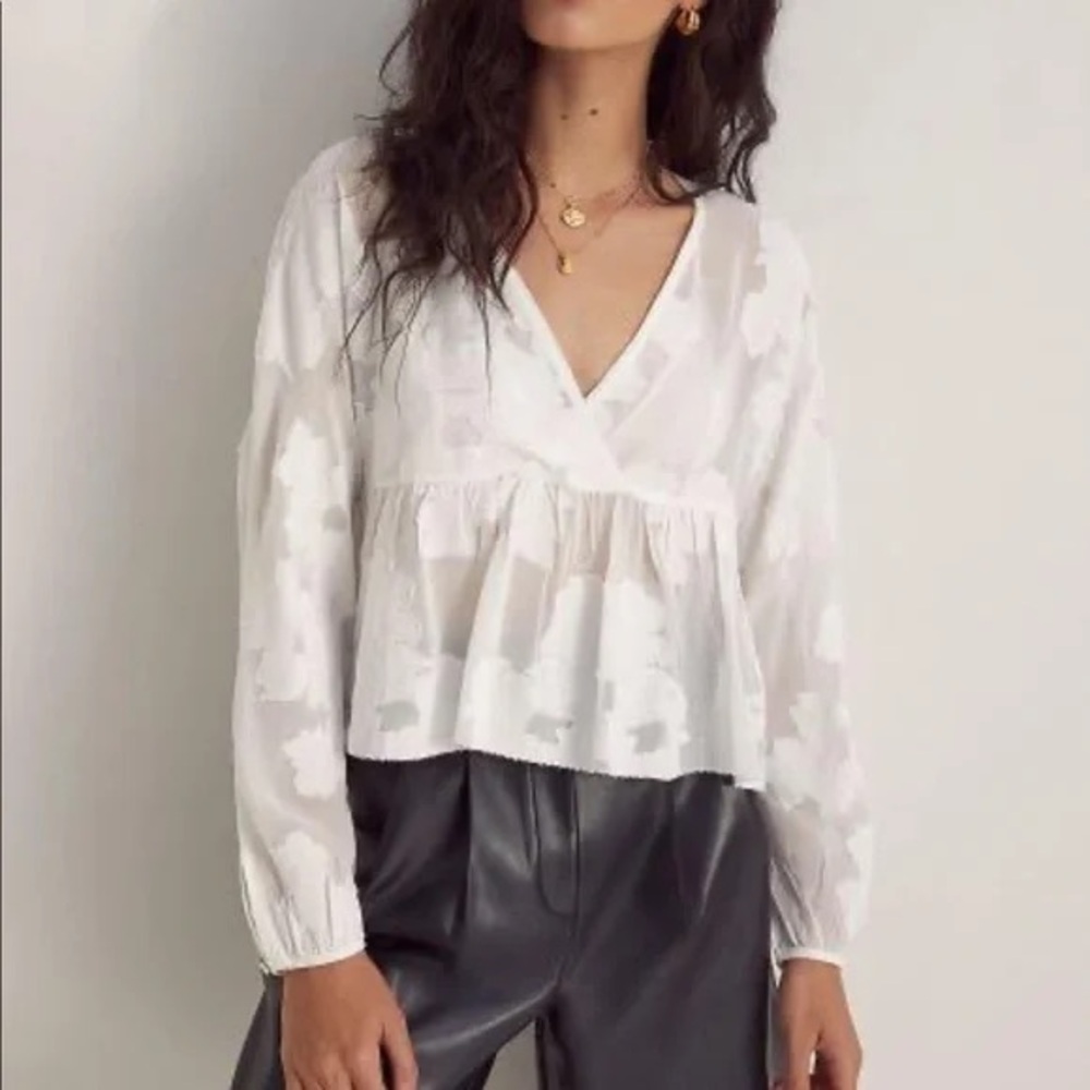 BABATON peplum blouse